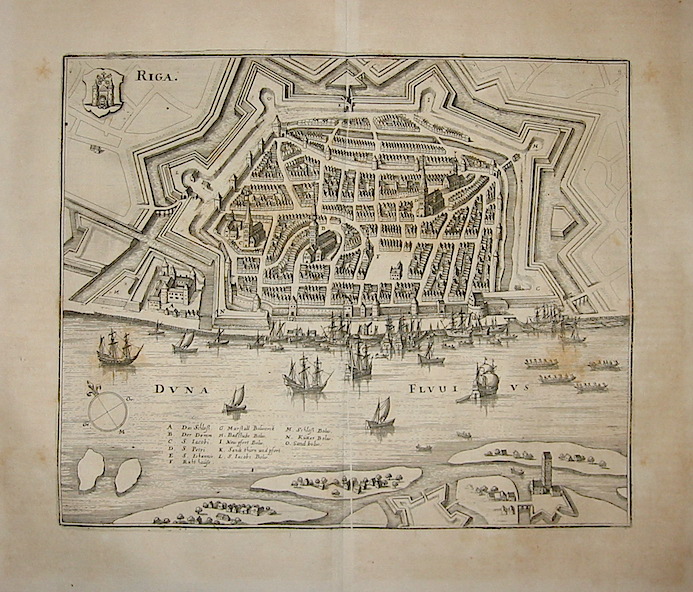Merian Matthà¤us (1593-1650) Riga 1649 Francoforte